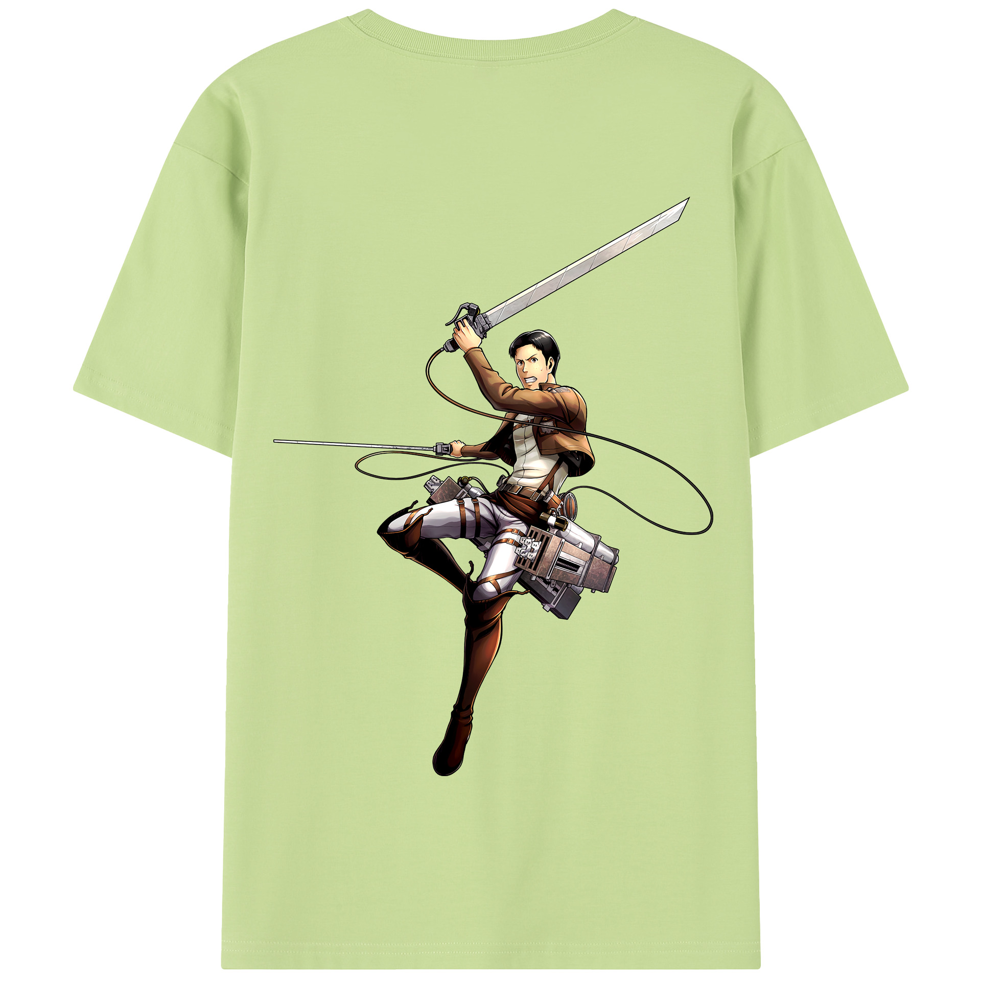 （画像用） 進撃の巨人 Attack on Titan 綿100％半袖Tシャツ（背面プリント）